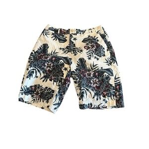 Tommy Hilfiger Shorts Chino Style Mens‎ Hawaiian Tropical Size 30 Floral EUC